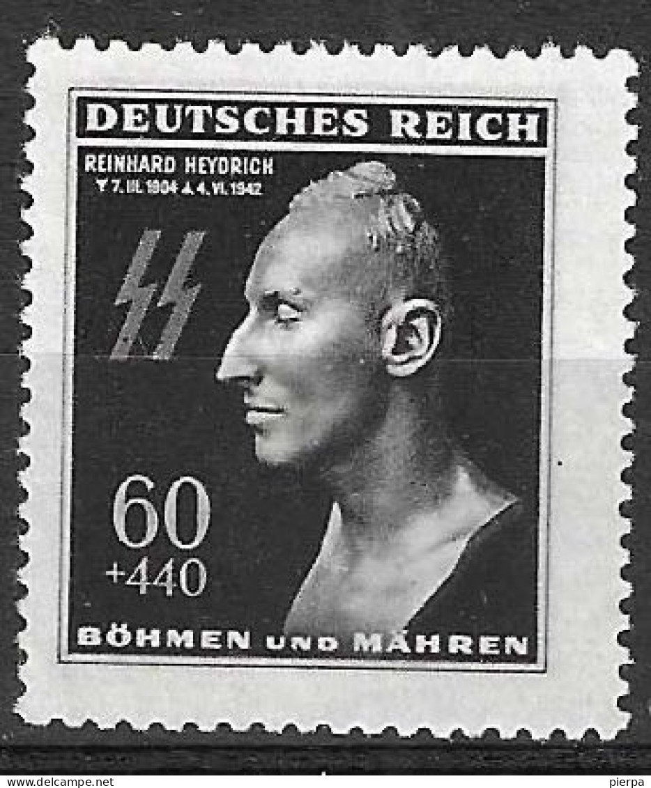 BOEMIA E MORAVIA - 1943 - R. HEYDRICH - NUOVO MNH** (YVERT 110 - MICHEL 131) - Nuovi