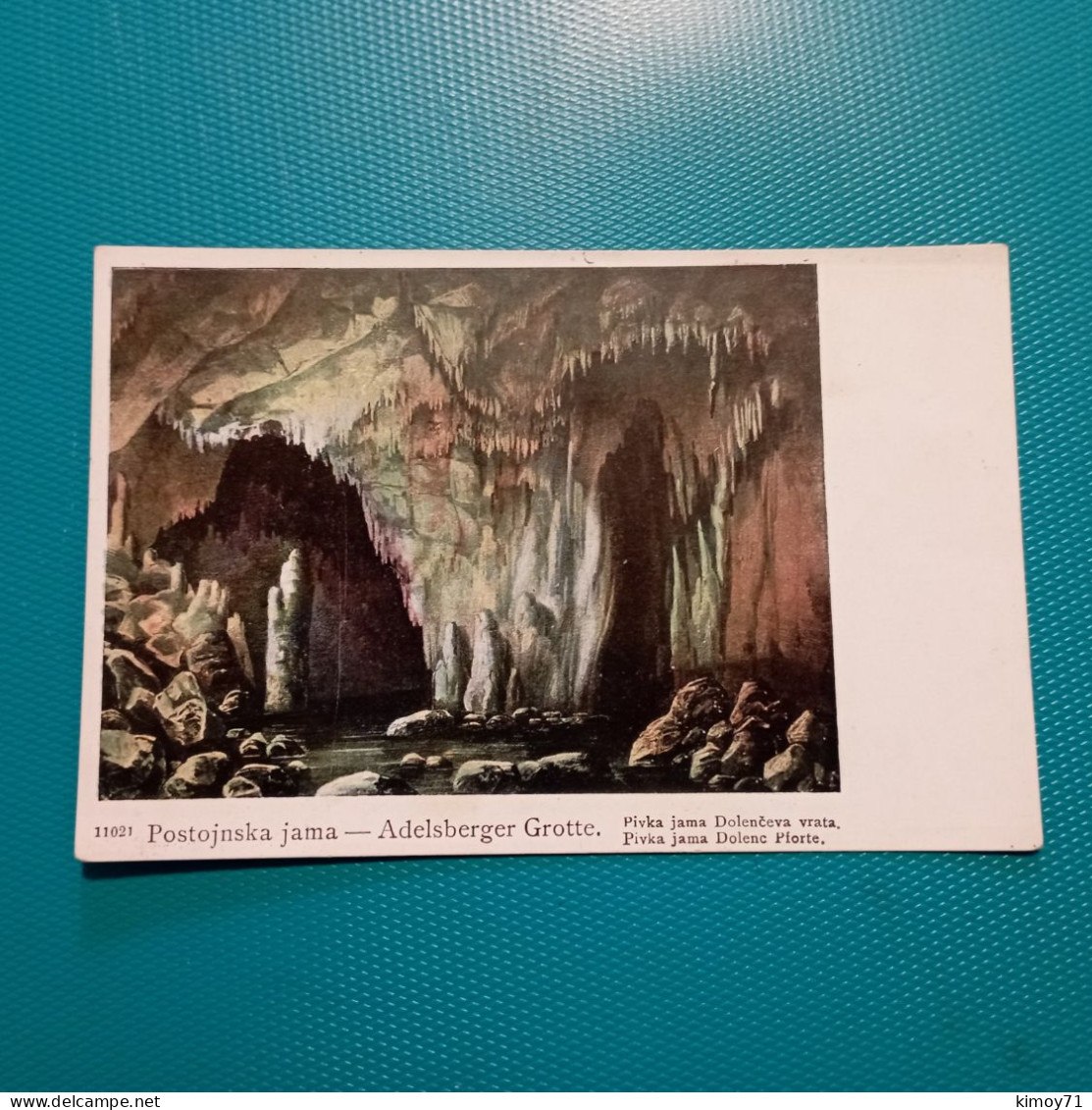 Cartolina Postojnska - Adelsberger Grotte. 1909 - Slowenien