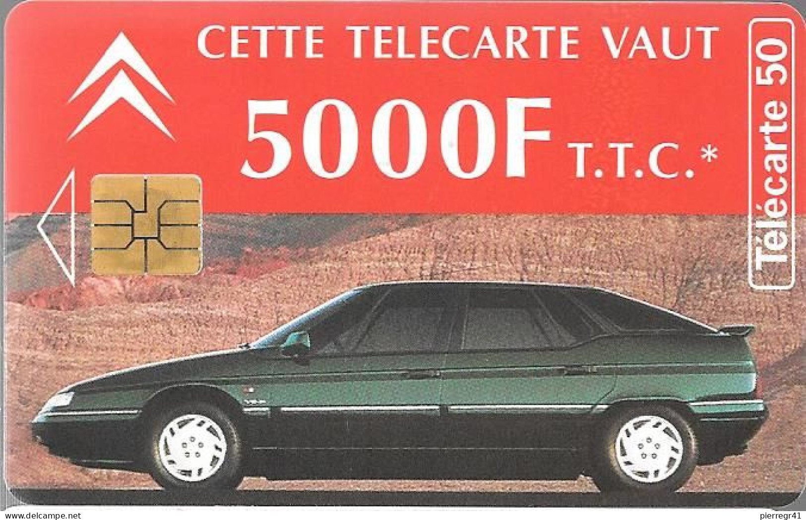 CARTE-PUBLIC-F 507 T-50U-SO3-09/94-CITROEN XM-78-CHAMBOURCY-JG-Lot A 48012891-UTILISE-TBE- - 1994