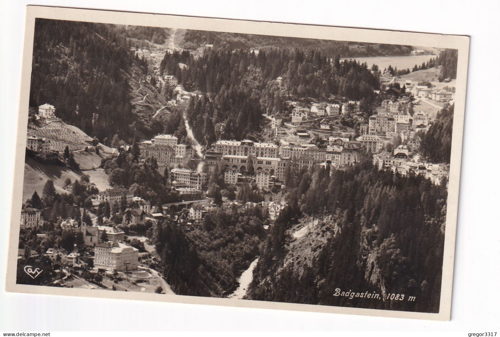 E5827) BADGASTEIN - S/W FOTO AK - Häuser Etc. ALT ! 1933 - Bad Gastein