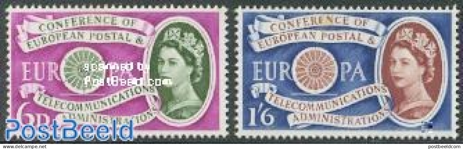 Great Britain 1960 Europa 2v, Mint NH, History - Europa (cept) - Unused Stamps