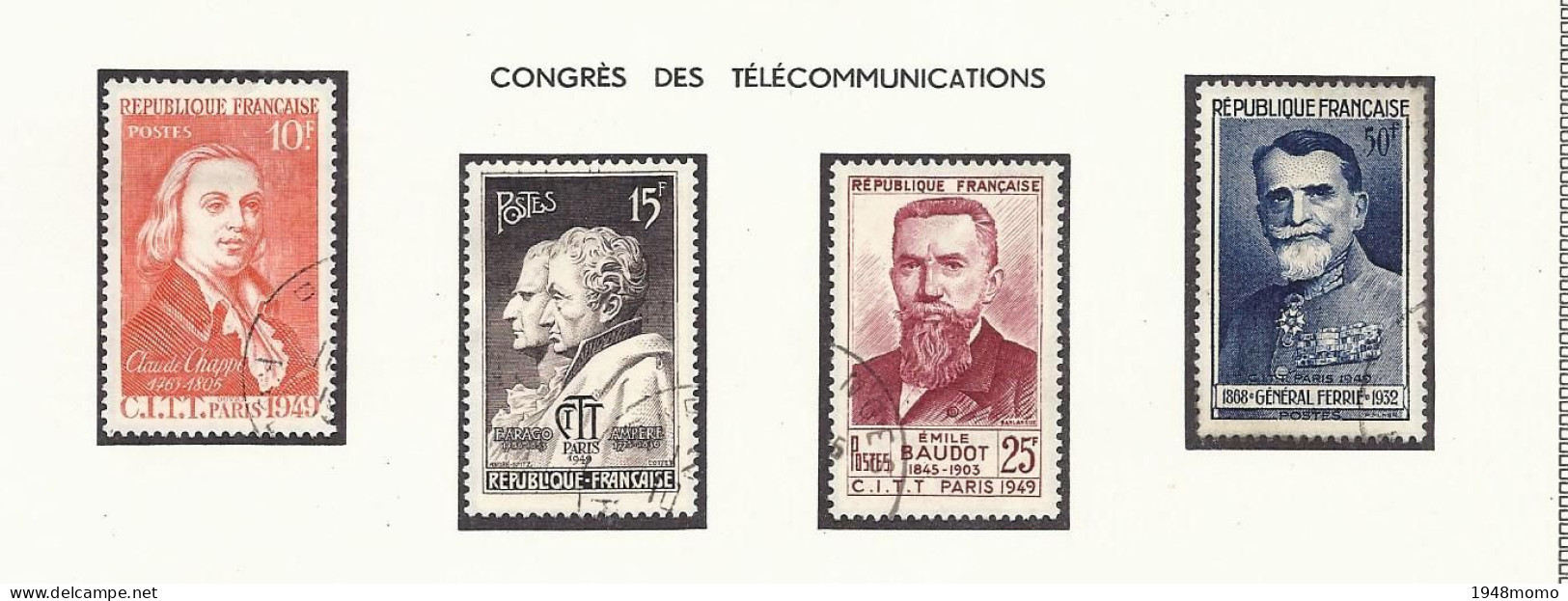 N° 844 à 847 - Used Stamps