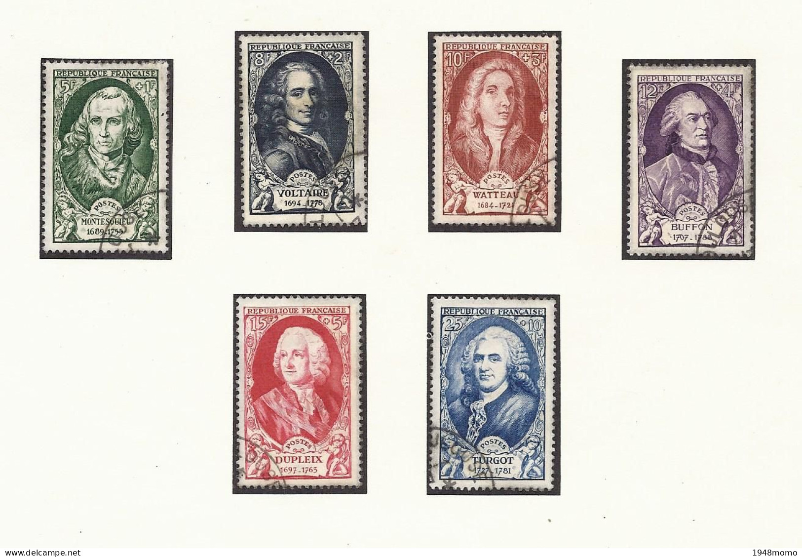N° 853 à 858 - Used Stamps