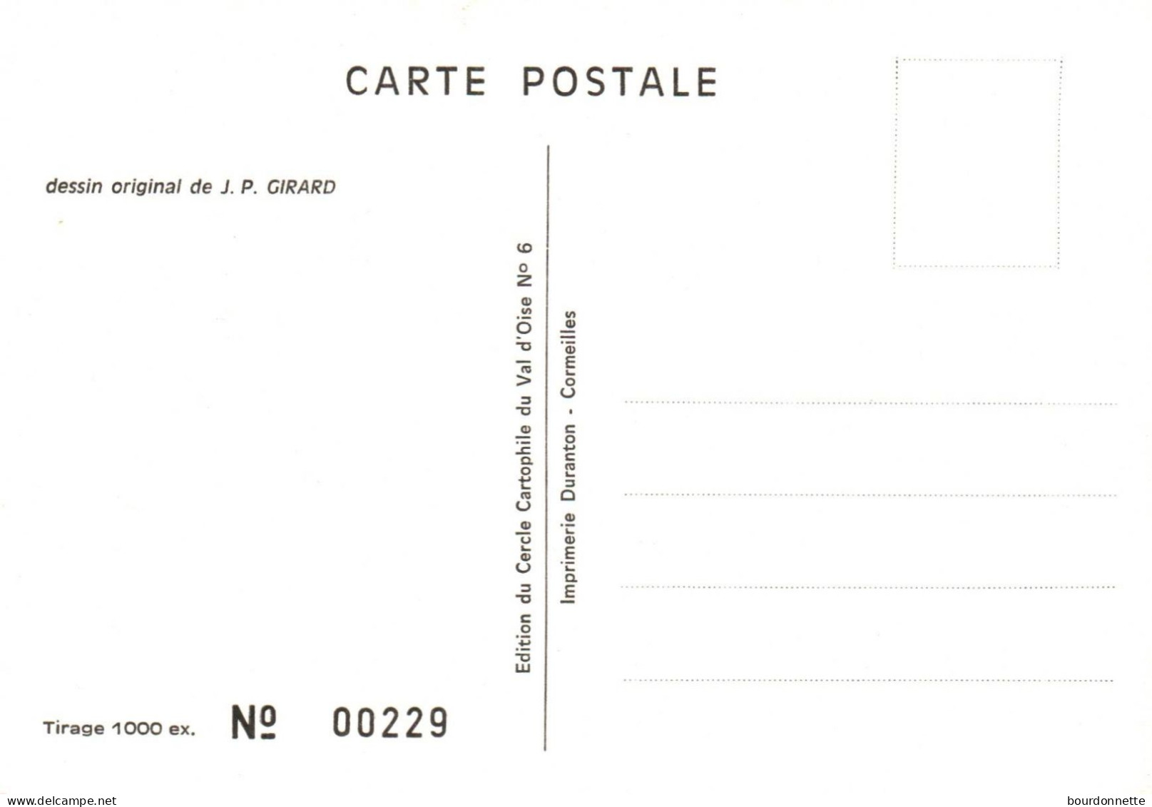 SALON DE LA CARTE POSTALE  DU VAL D'OISE TAVERNY 1983 GYMNASE JEAN BOUIN - Bourses & Salons De Collections