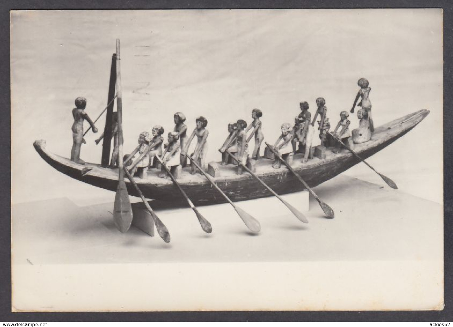127827/ Egypte, *Wooden Model Boat With Rowers*, Londres, British Museu - Antike
