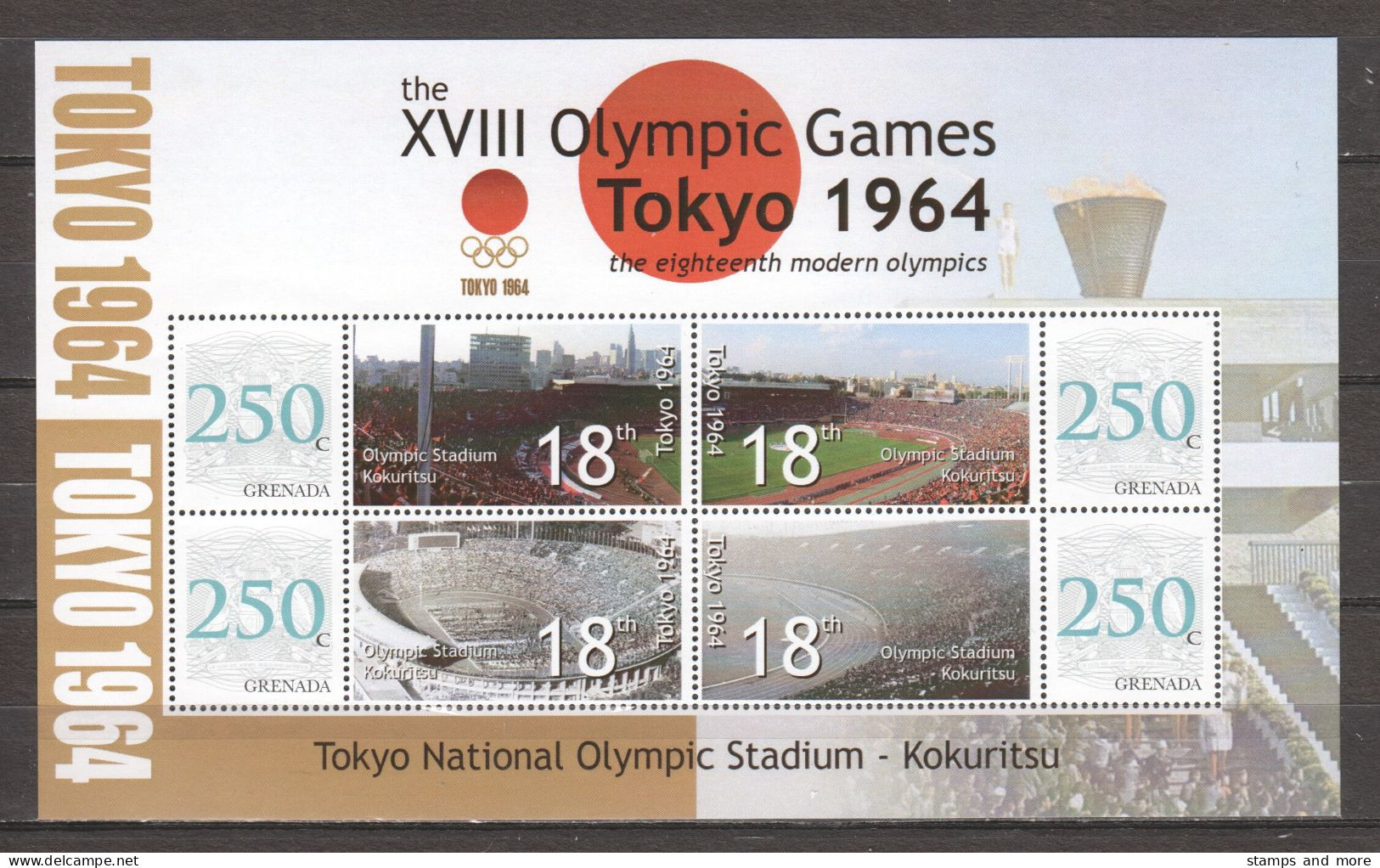 Grenada -  SUMMER OLYMPICS TOKYO 1964 - Set 2 Of 2 MNH Sheets - Estate 1964: Tokio