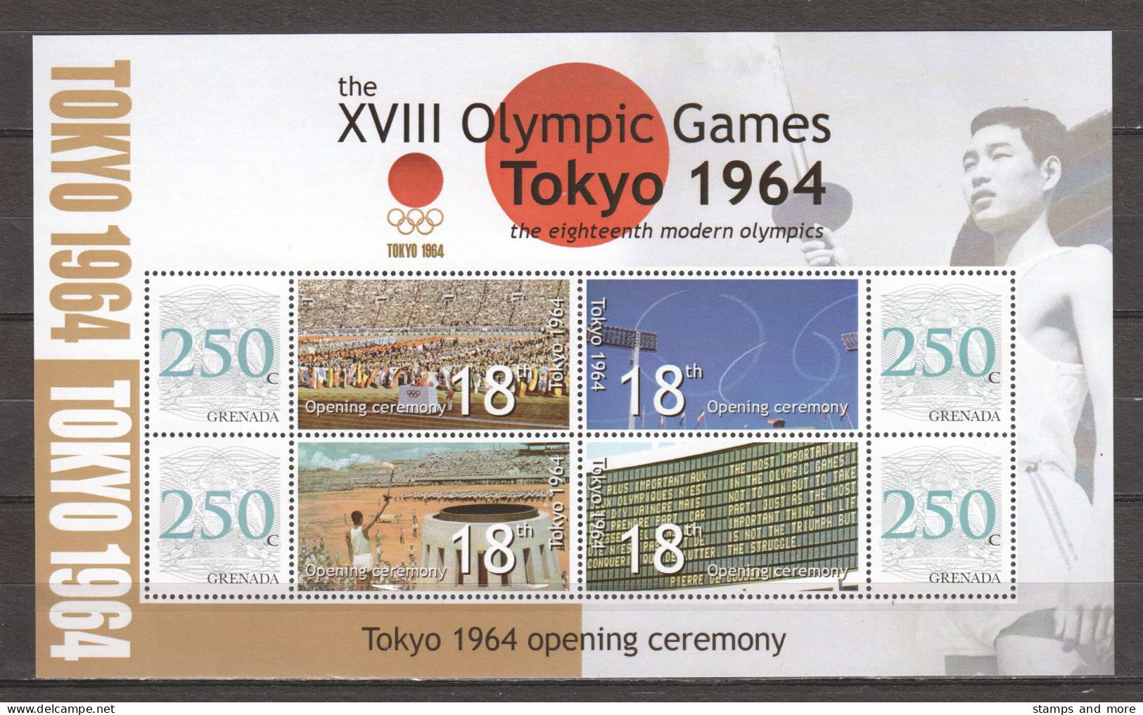Grenada -  SUMMER OLYMPICS TOKYO 1964 - Set 1 Of 2 MNH Sheets - Verano 1964: Tokio
