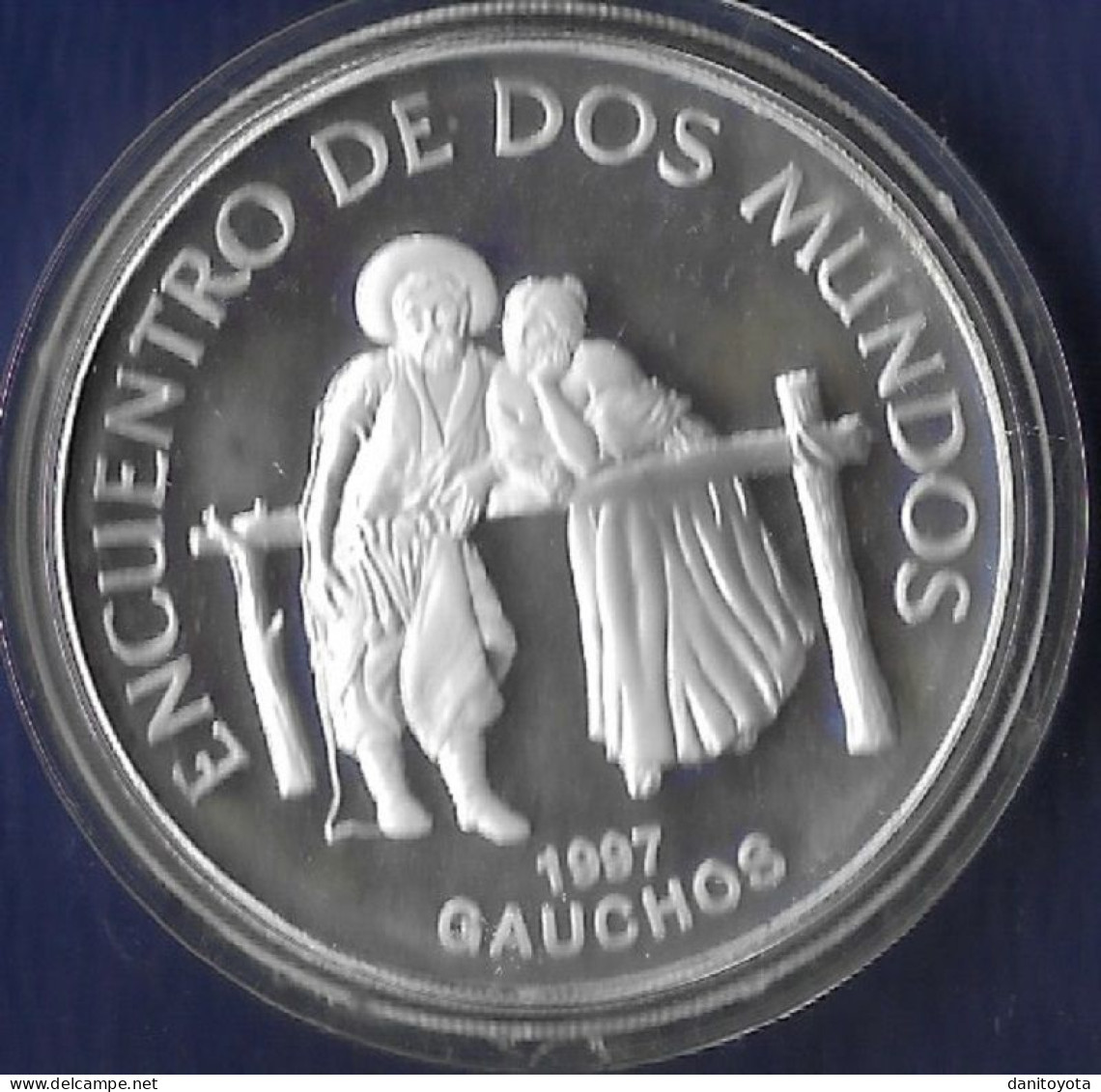 URUGUAY AÑO 1997 250 PESOS PLATA " GAUCHOS" - Uruguay