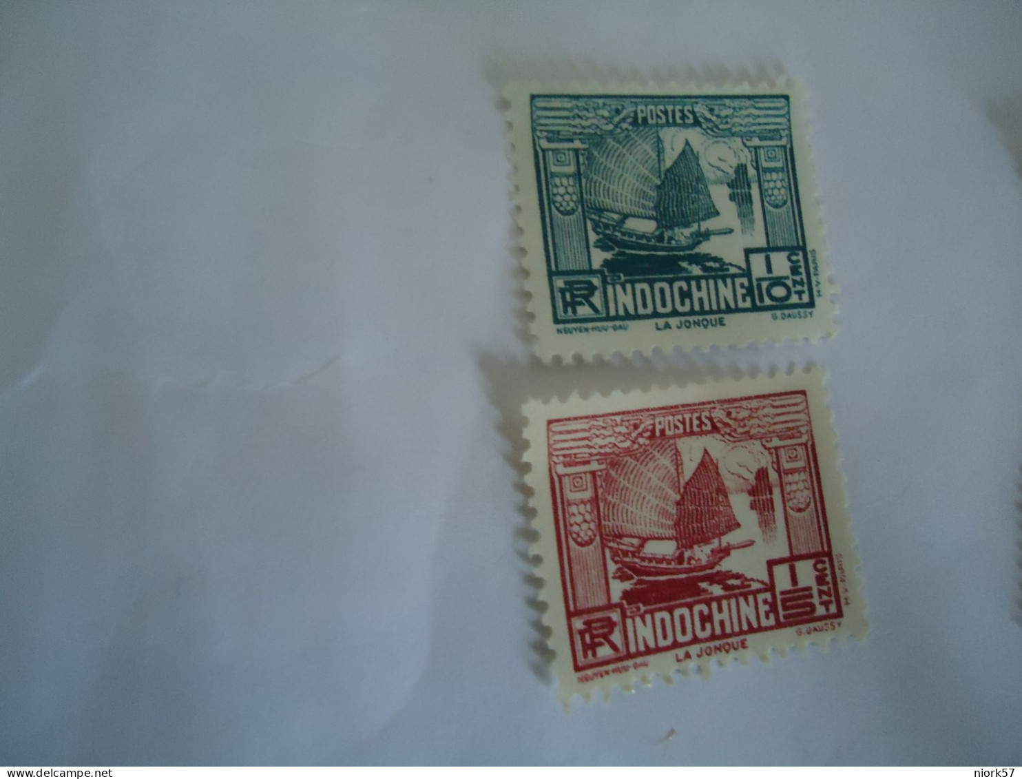 INDOCHINE    MLN   2  STAMPS   BOATS  1931 - Other & Unclassified