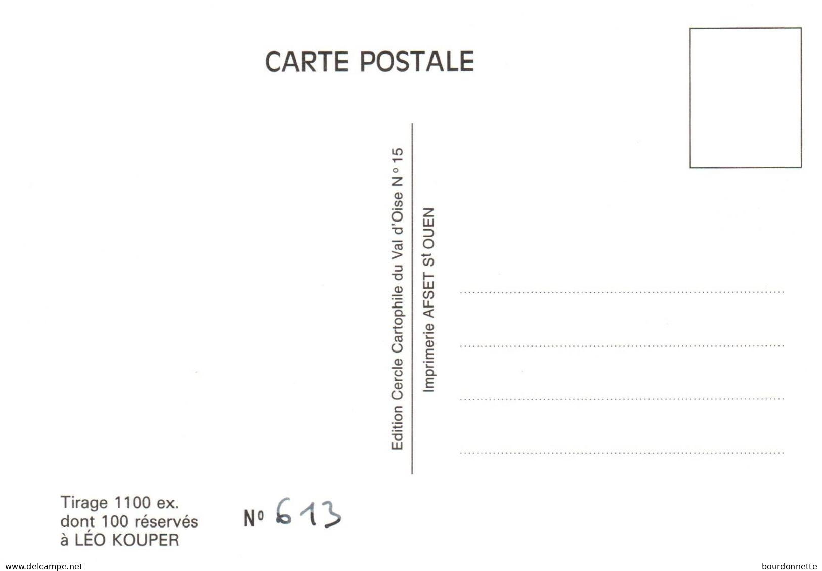 SALON DE LA CARTE POSTALE  DU VAL D'OISE FRANCONVILLE 1989 - Bourses & Salons De Collections