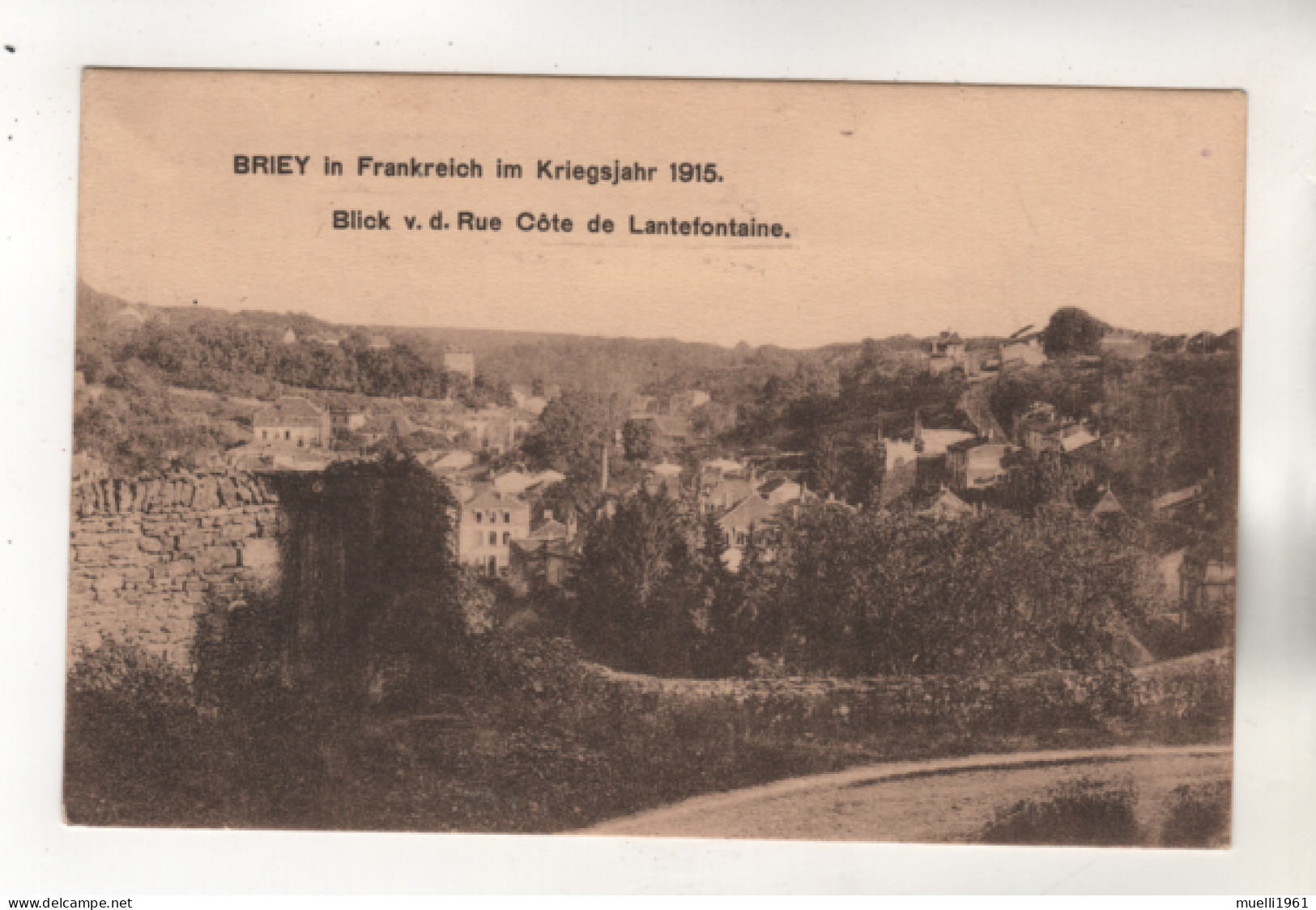 2663, WK I, FOTO-AK, Feldpost, Frankreich > [54] Meurthe Et Moselle > Briey, Nach Vetschau - Briey