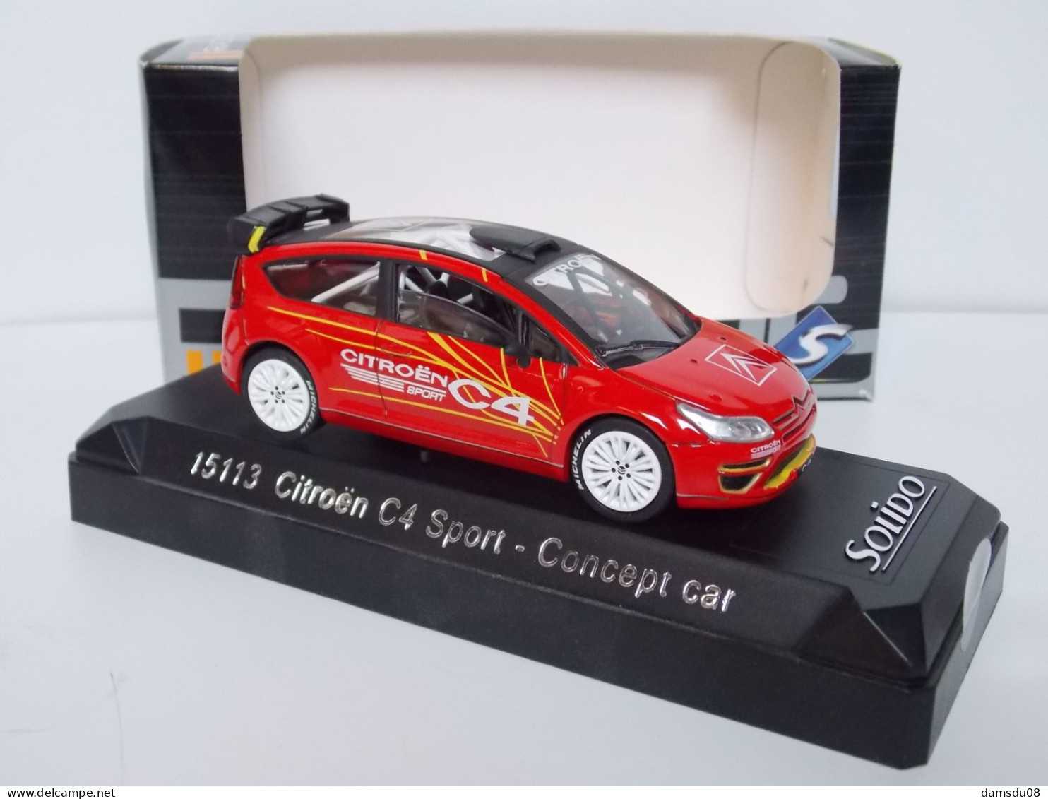 Solido Citroen C4 Sport Concept Car  Echelle 1/43 En Boite Vitrine Et Surboite Carton - Solido