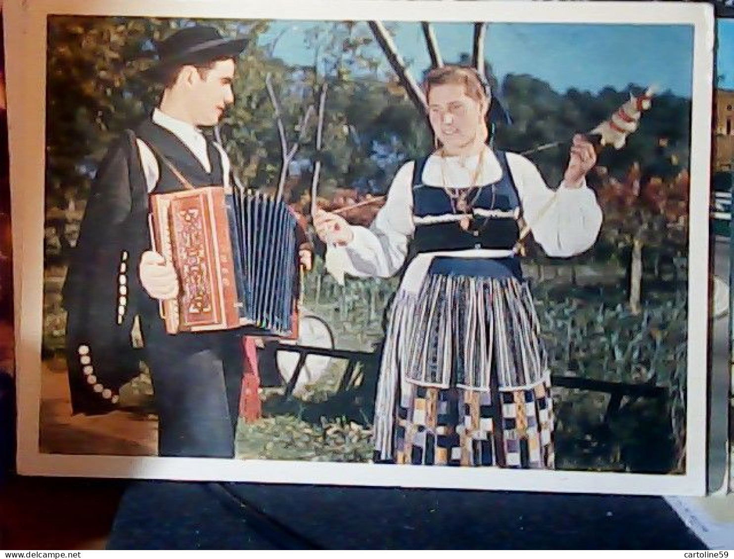 PORTUGAL VIANA DO CASTELO FOLK COSTUMES - Idilio De Namorados MUSICA FISARMONICA ORGUE  N1965 JV5690 - Viana Do Castelo