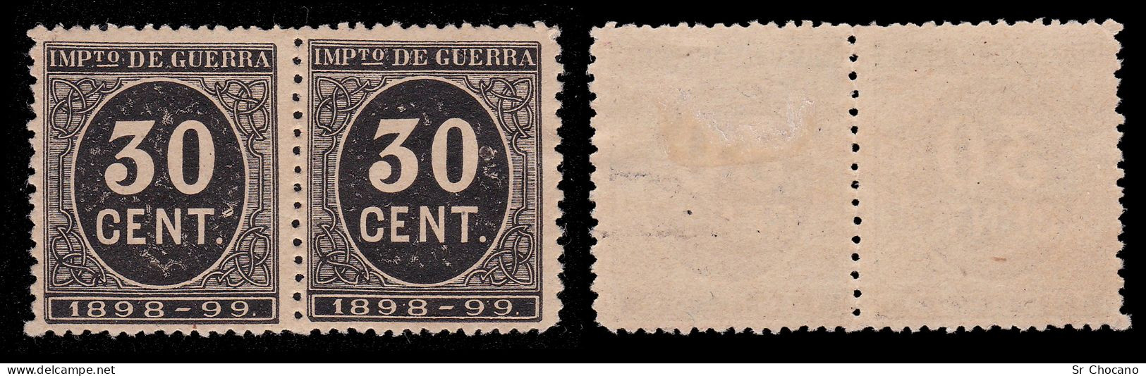 Alfonso XIII.1898.CIFRA.30c.Blq2.Nuevo(*).CENTRADO.Alemany 25 - Nuevos