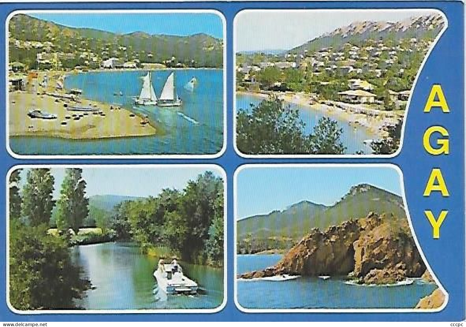 Cachet Houilles 78 Sur CPM Souvenir D'Agay - Seals Of Generality