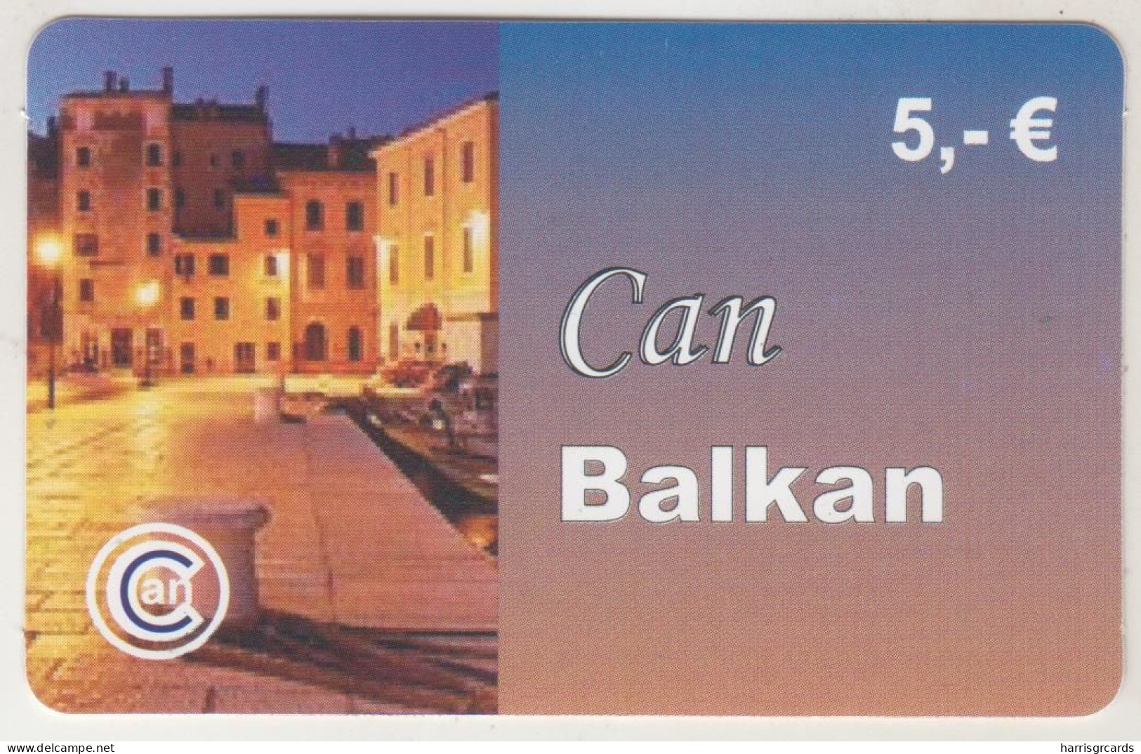 GERMANY - Can Balkan , Prepaid Card ,5 $, Used - [2] Mobile Phones, Refills And Prepaid Cards