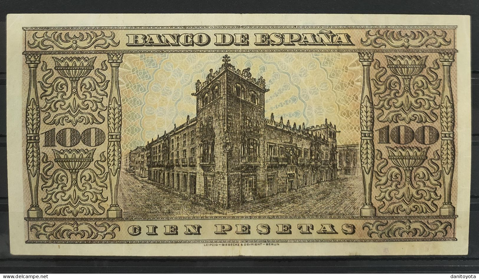 ESPAÑA. EDIFIL 32. 100 PTAS 20 DE MAYO DE 1938 SERIE A. CONSERVACIÓN MBC. - 25 Pesetas