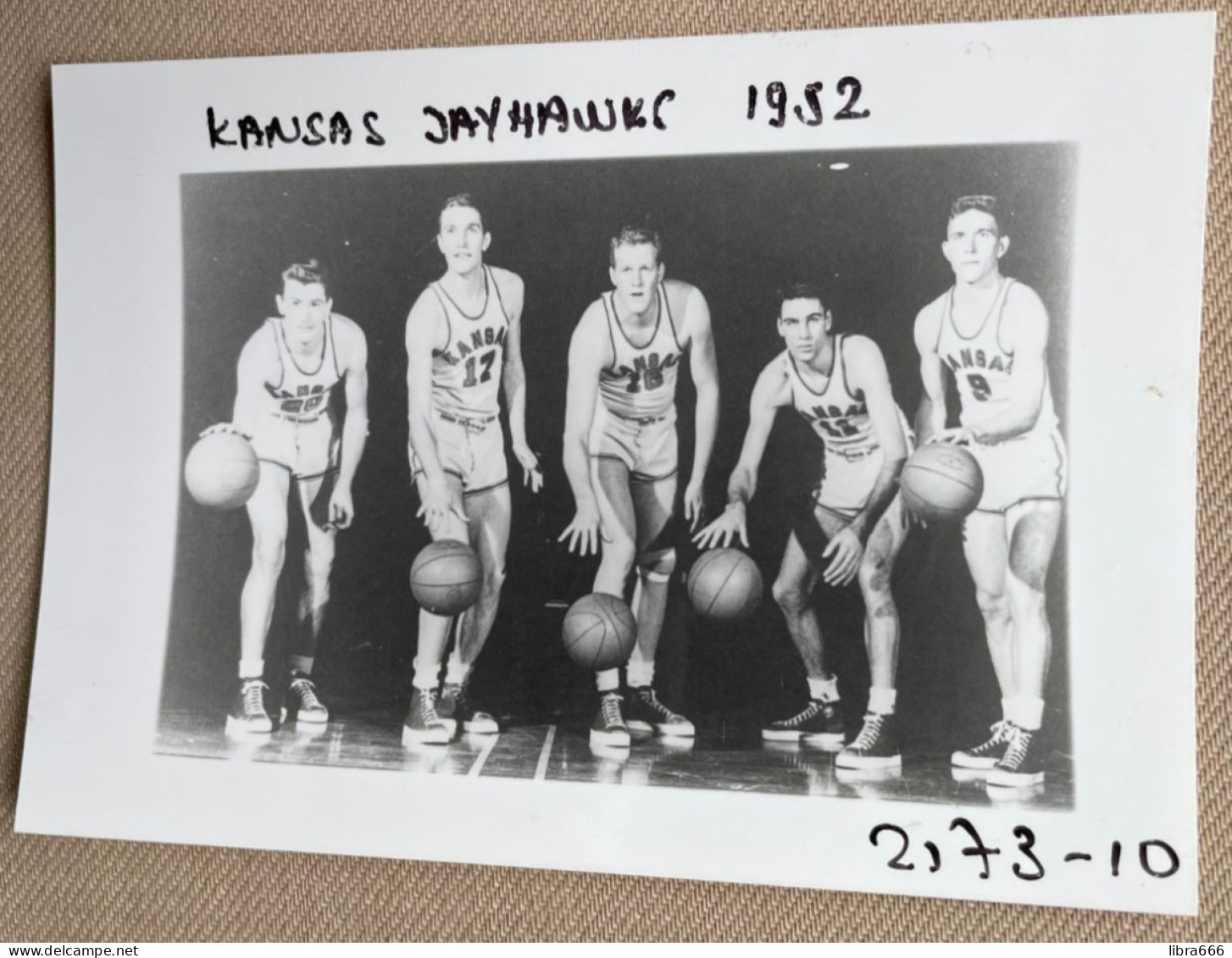 BASKETBALL - 1952 NCAA - Kansas Jayhawks - 12,5 X 9 Cm. (REPRO PHOTO ! - Zie Beschrijving - Voir Description) ! - Sports