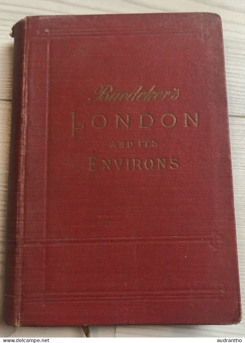 Guide Bedeker's LONDON AND IT'S ENVIRONS By Karl Baedeker 1915 Handbook For Travellers - Kultur
