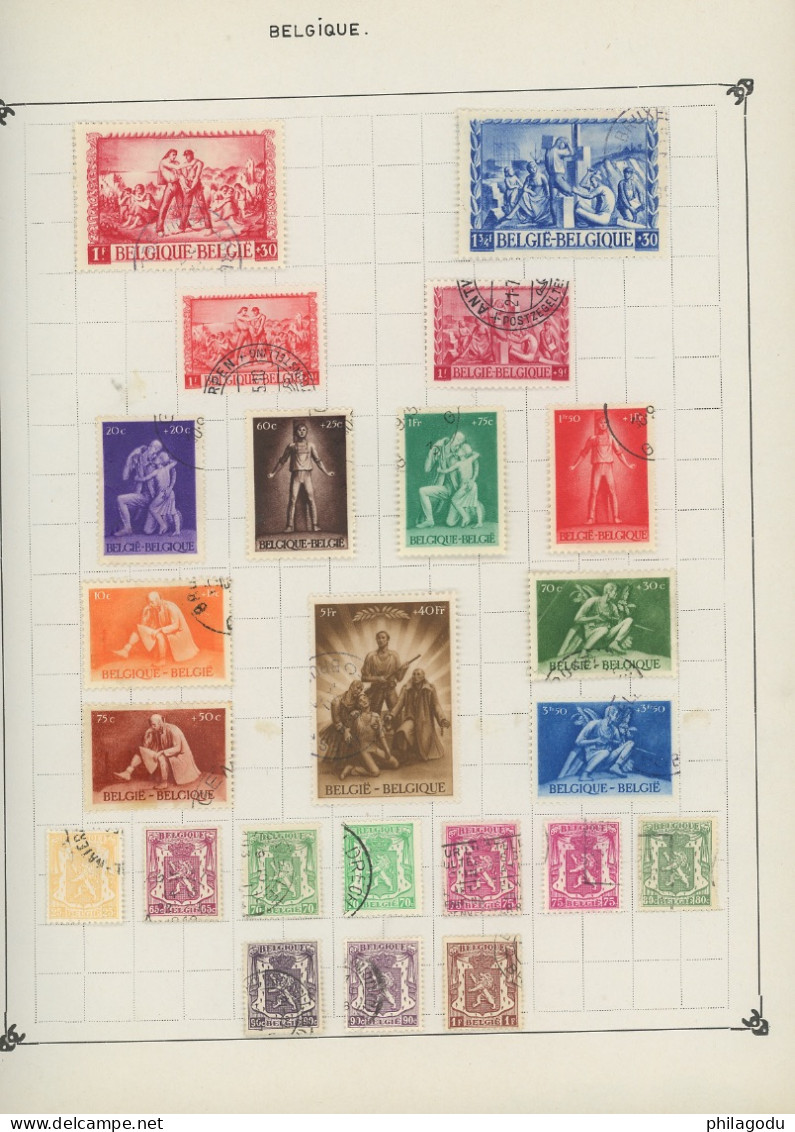 1944-1953  Ø. Y&T.        Cote. ? -€.  Timbres Choisis - Gebraucht