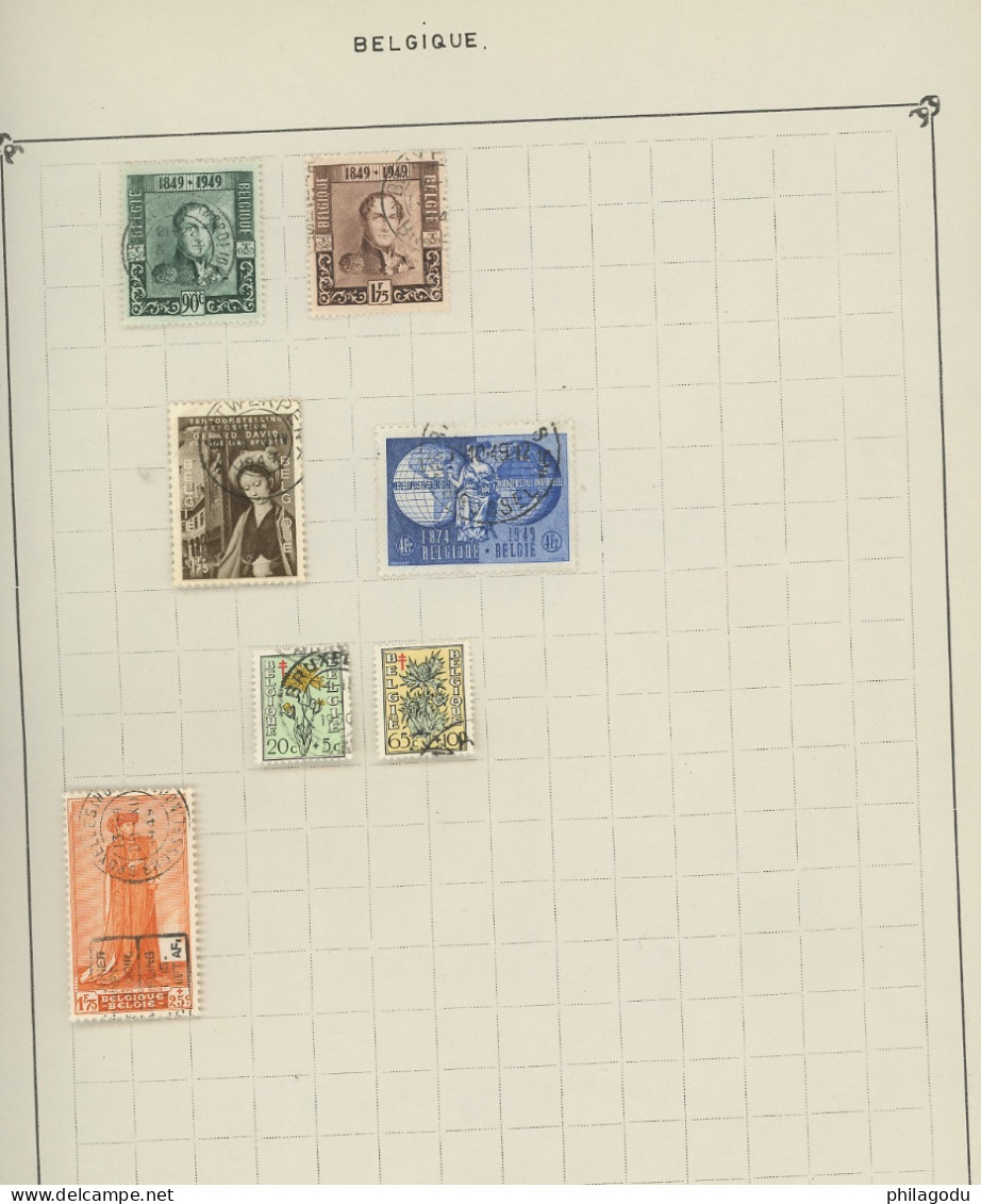 1944-1953  Ø. Y&T.        cote. ? -€.  timbres choisis