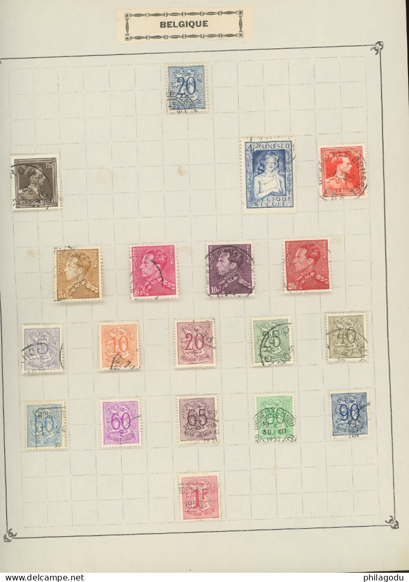 1944-1953  Ø. Y&T.        cote. ? -€.  timbres choisis