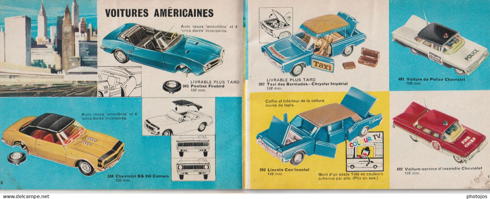 Catalogue Modèles Réduits Corgitoys 1969  48 Pages  Voitures Tourisme Et Sport Tracteurs Camions ... Tarif De L'époque - Cataloghi