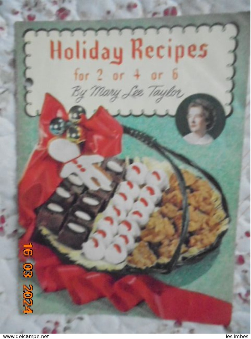 Holiday Recipes For 2 Or 4 Or 6 - Mary Lee Taylor - Pet Milk Products Co. - Americana