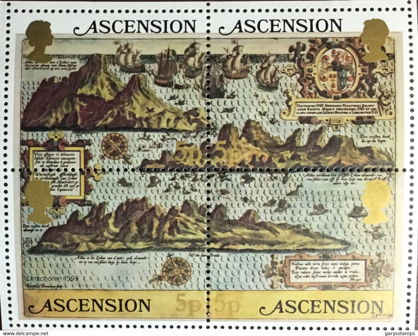 Ascension 1981 Maps Minisheet MNH - Ascension