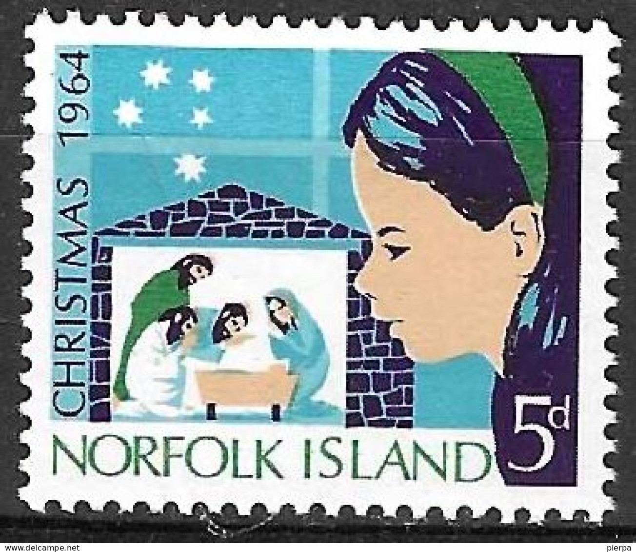 NORFOLK - 1964 - NATALE - NUOVO MNH** (YVERT 59- MICHEL 59) - Andere-Oceanië