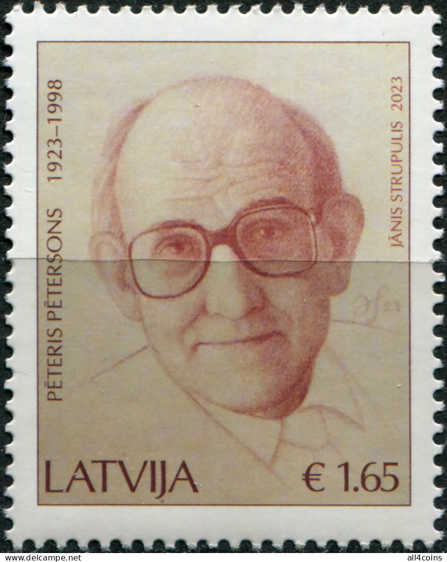 Latvia 2023. 100th Anniversary Of The Birth Of Peteris Petersons (MNH OG) Stamp - Letonia
