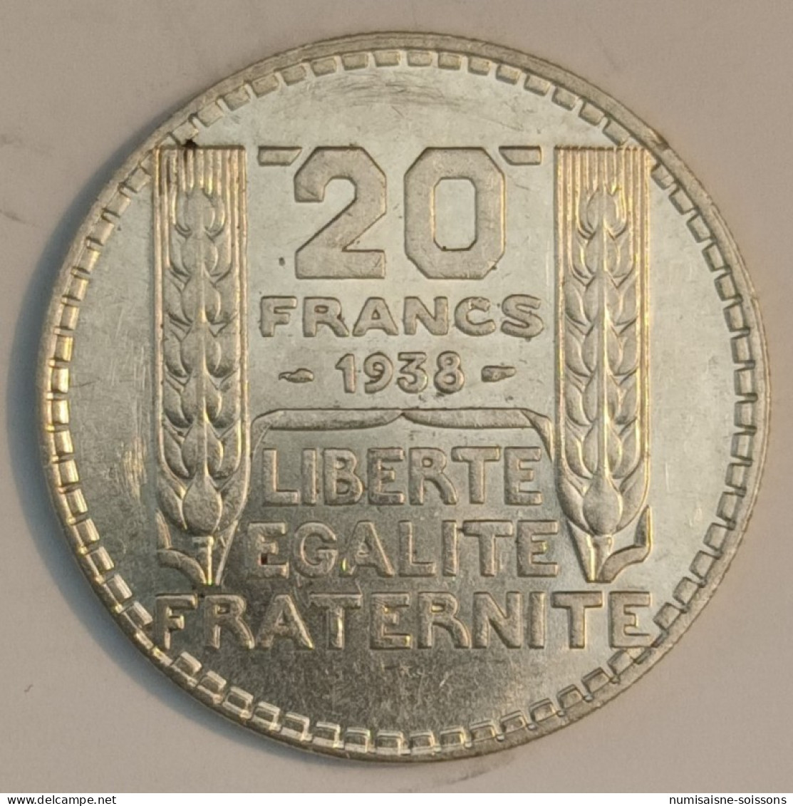 GADOURY 852 - 20 FRANCS 1938 - TYPE TURIN - KM 879 - SUP - 20 Francs