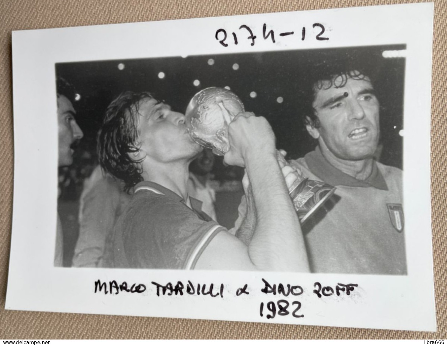 CALCIO - Italia - TARDELLI / ZOFF - 1982 World Cup - 12,5 X 9 Cm. (REPRO PHOTO ! - Zie Beschrijving - Voir Description)! - Sports