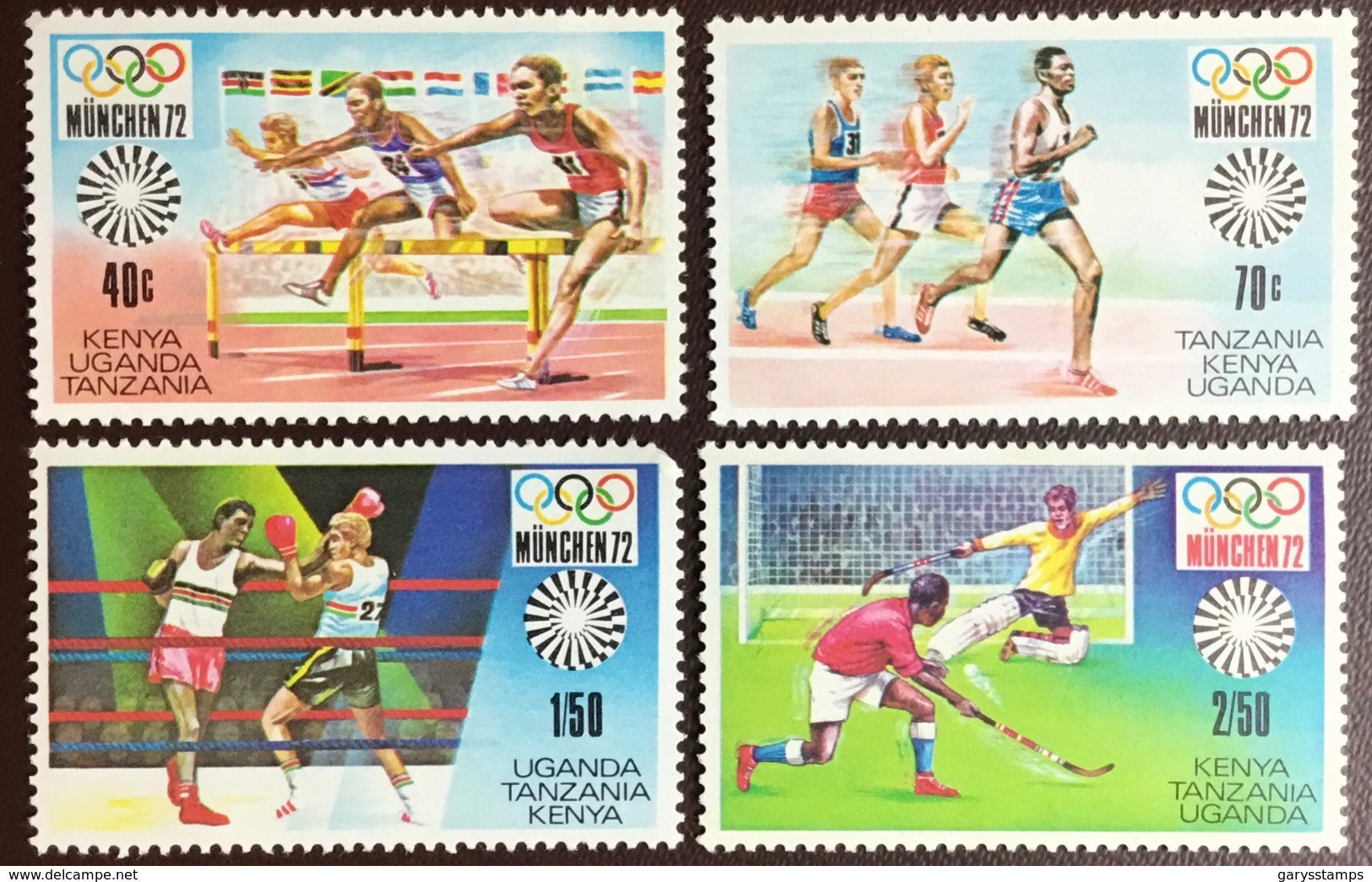 Kenya Uganda Tanzania 1972 Olympic Games MNH - Kenya, Ouganda & Tanzanie