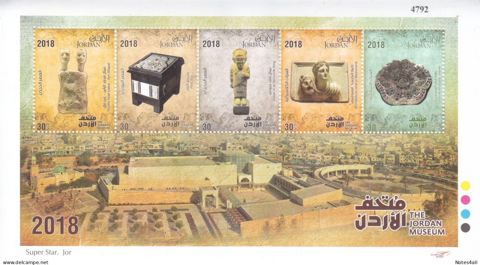 Stamps Jordan 2018 Jordan Museum  Amman Mini Sheet MNH #28 - Jordania