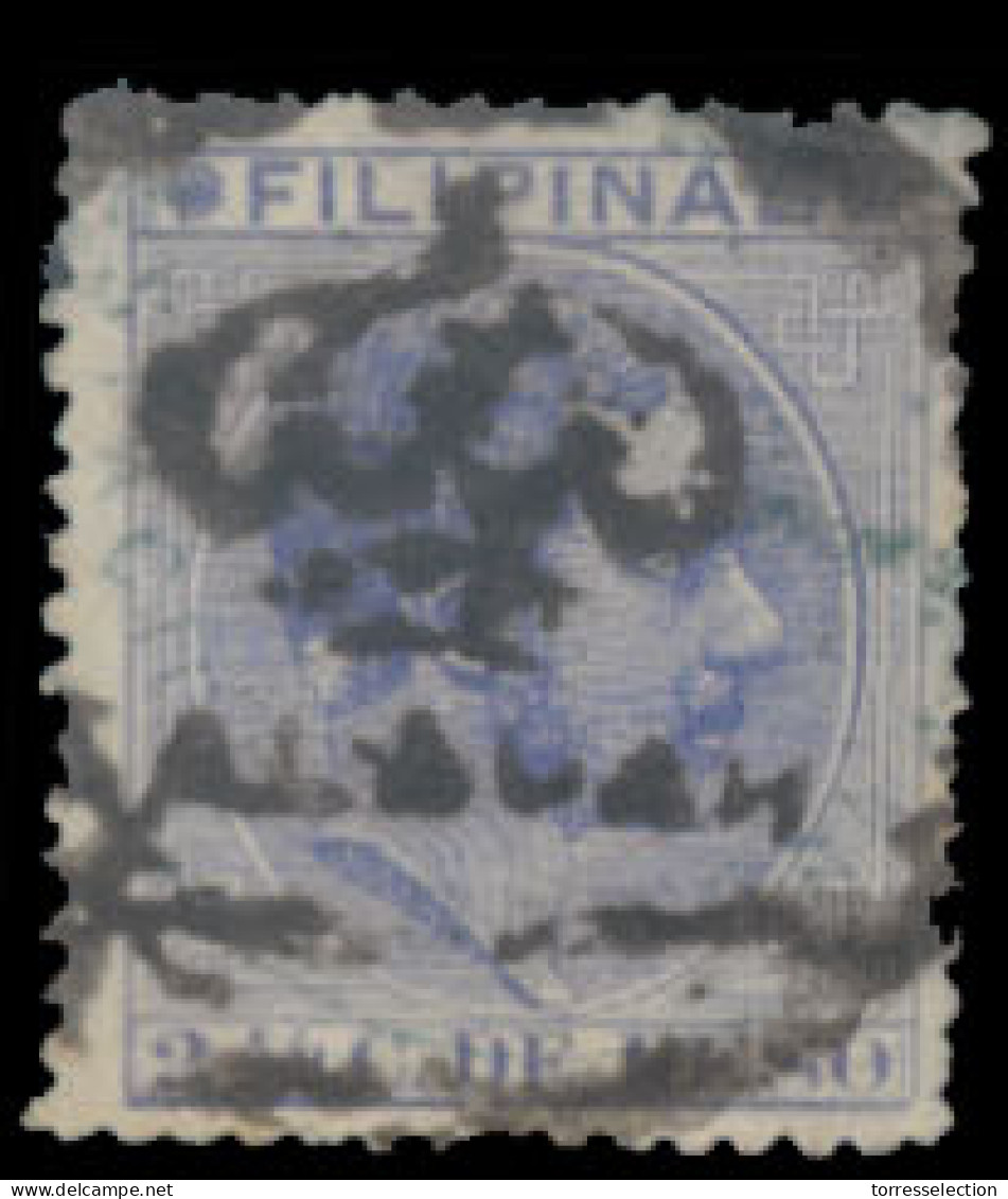 PHILIPPINES. 2 4/8 Centavos.  Matasellos Balavan En óvalo Con Corona.  Rarísimo. - Filippine