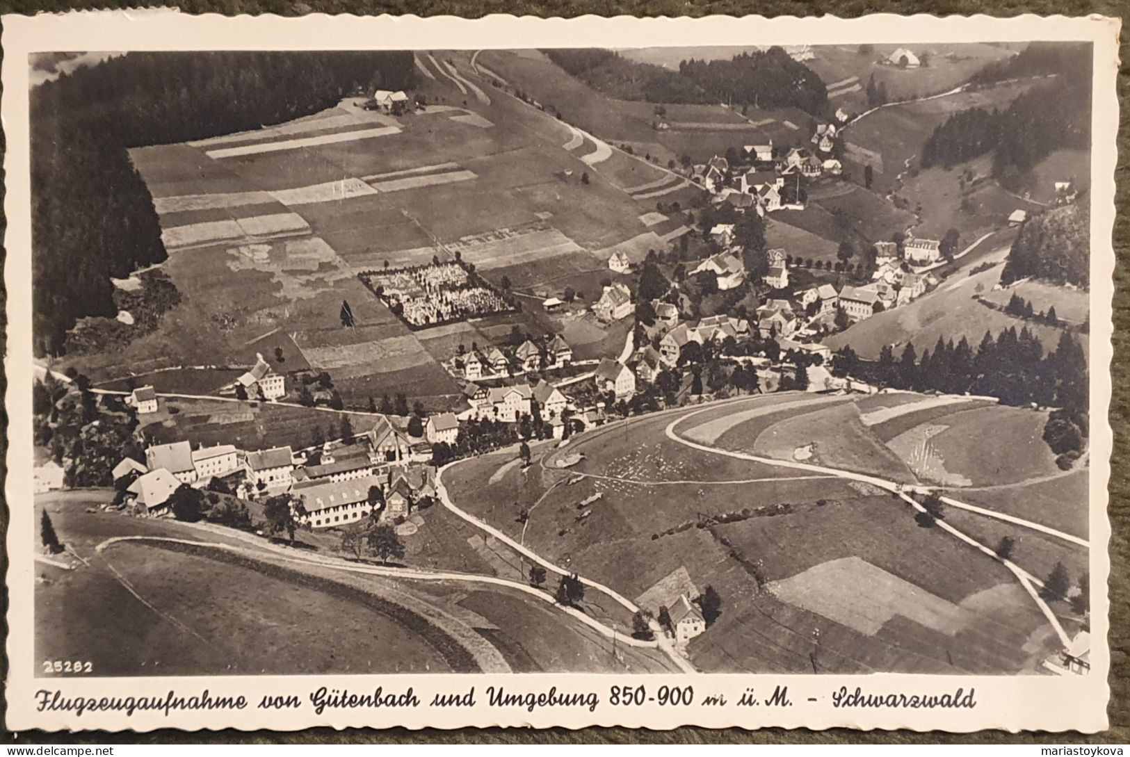 1942. Flugzeugaufnahme Von Gütenbach Und Umgebung . Schwarzwald. - Furtwangen