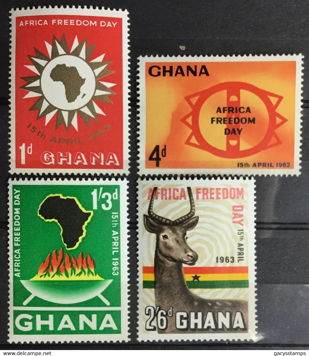 Ghana 1963 Freedom Day Animals MNH - Ghana (1957-...)