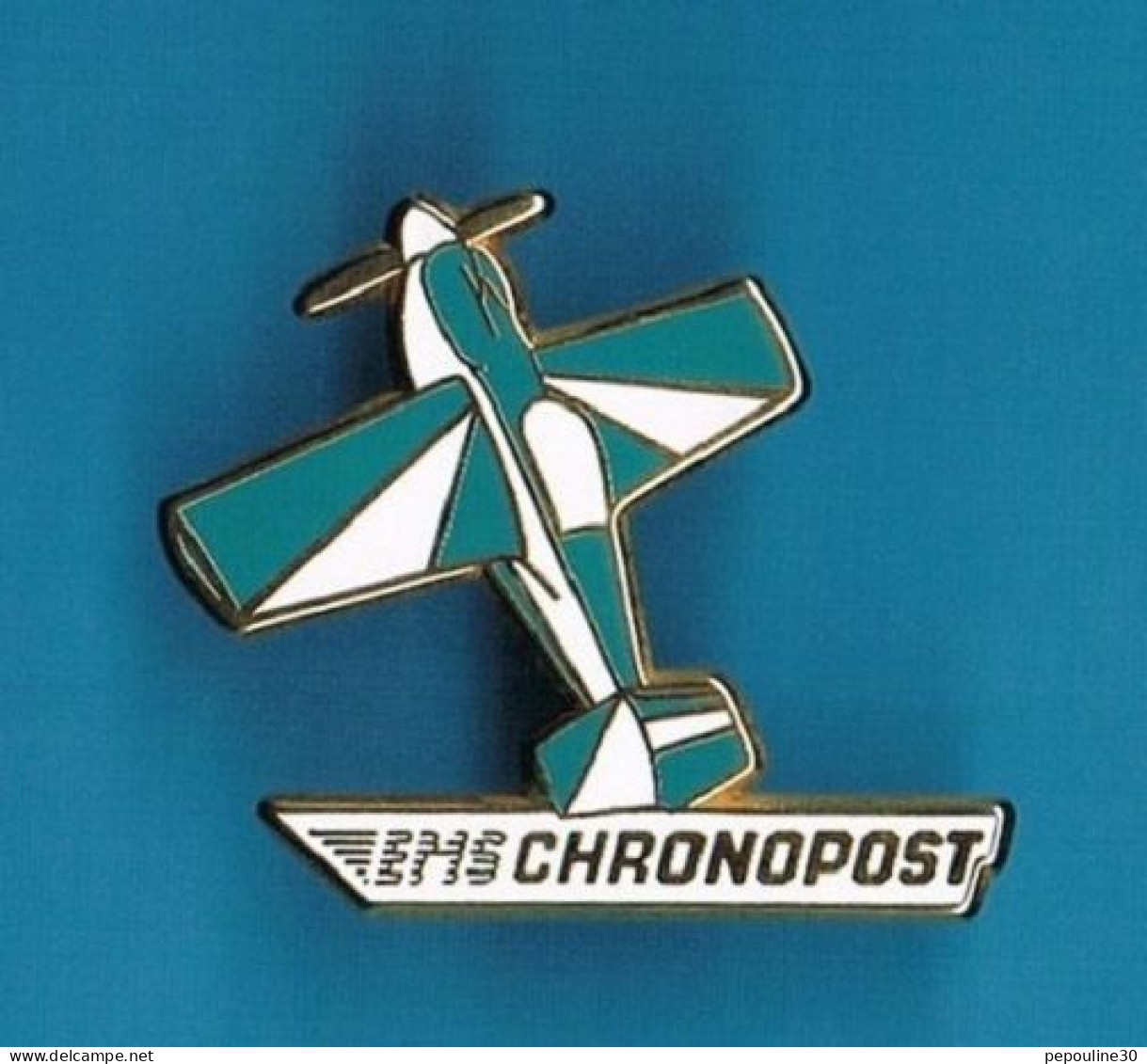 1 PIN'S //   ** AVION / EMS / CHRONOPOST ** . (C. Maunoury) . Double Attache - Aerei