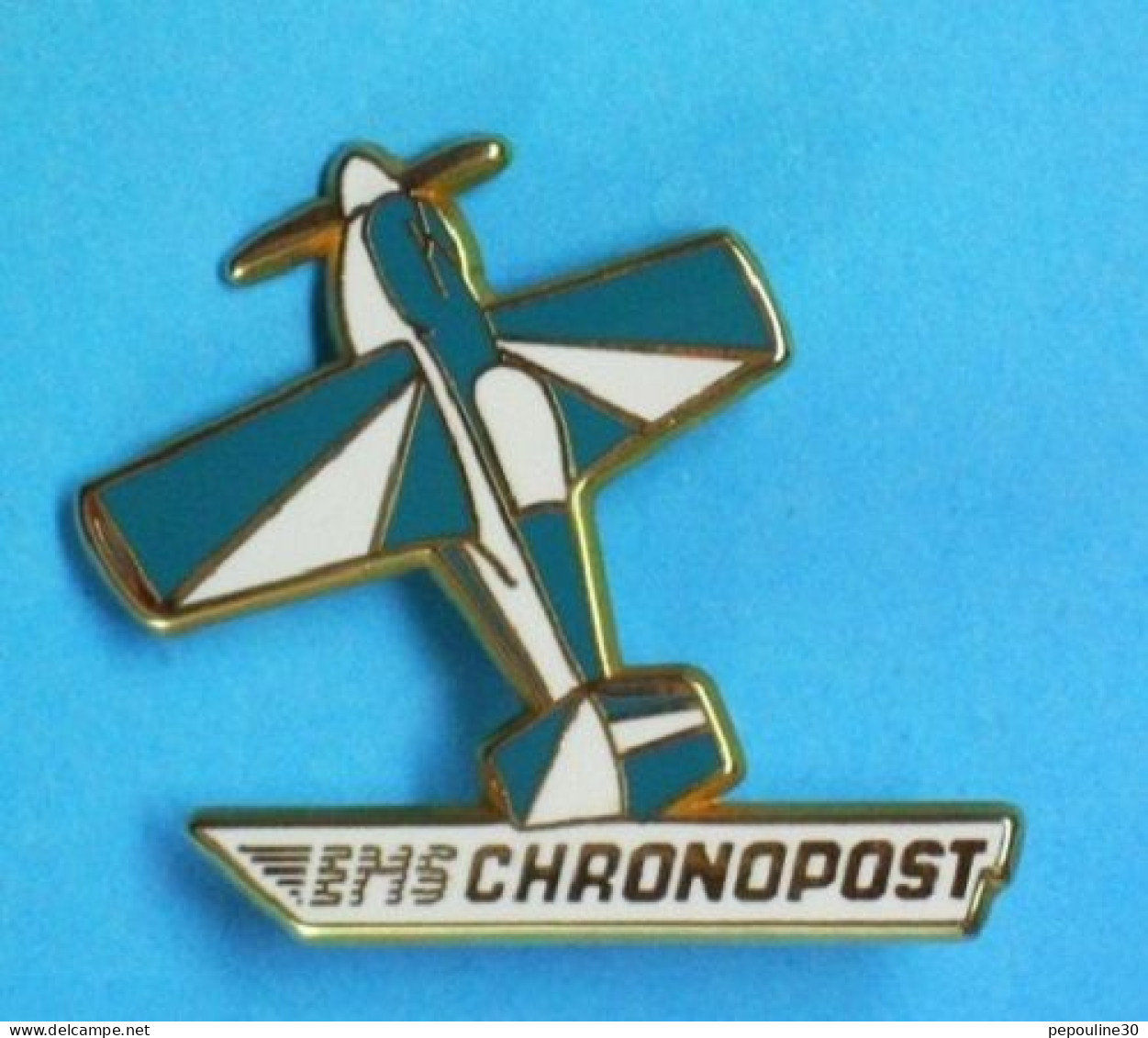 1 PIN'S //   ** AVION / EMS / CHRONOPOST ** . (C. Maunoury) . Double Attache - Aerei