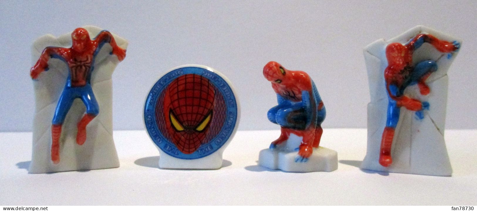 Fèves Brillantes  - Spider Man X 4 -  2012 Marvel - Frais Du Site Déduits - Personnages