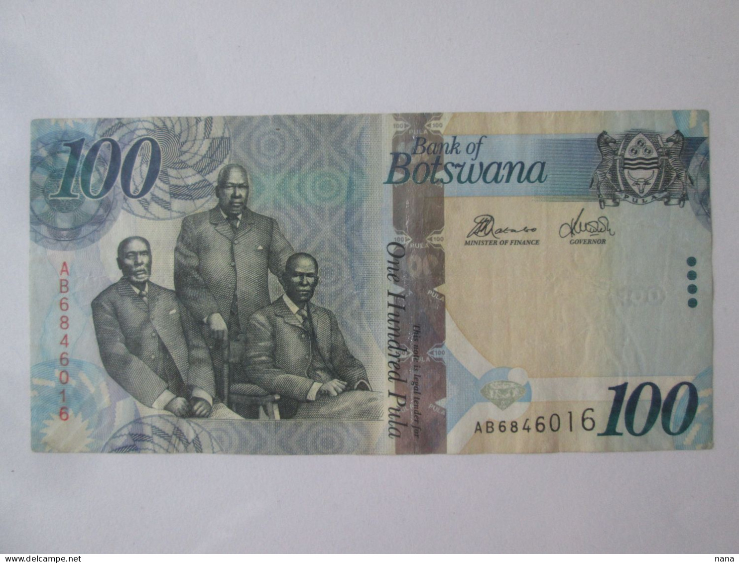 Botswana 100 Pula 2010 Banknote See Pictures - Botswana