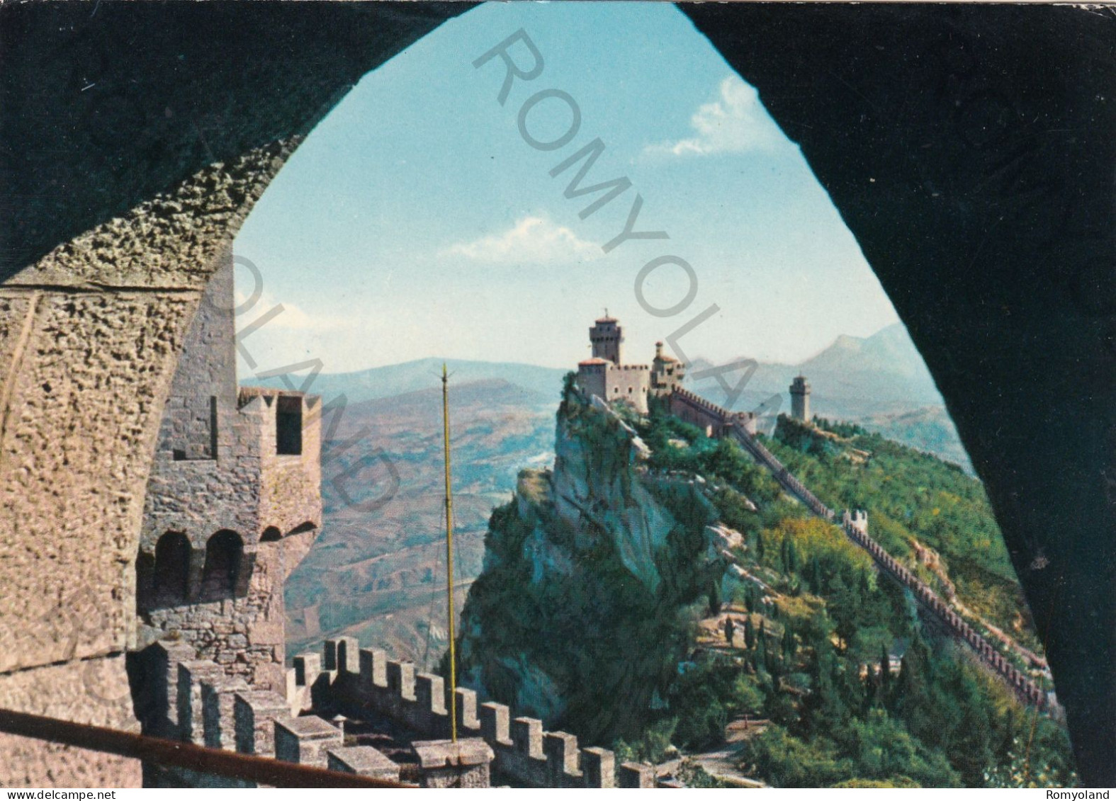 CARTOLINA  C5 REPUBBLICA DI S.MARINO-LE TORRI-VIAGGIATA 1966 - San Marino