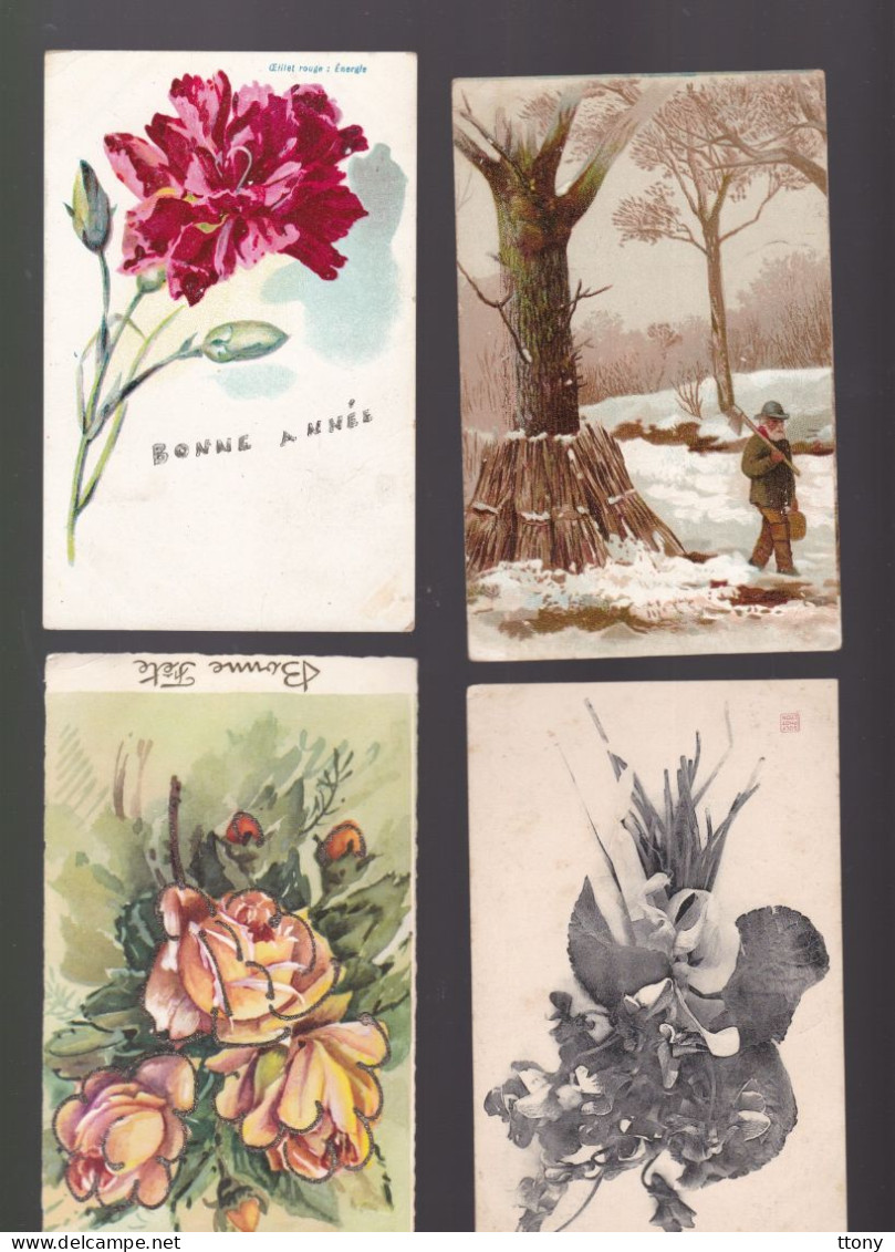 33 cartes postales  CPA  : différents thèmes  enfants fleurs  femmes  : 6 cartes non circulées