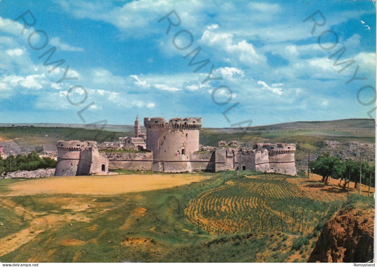 CARTOLINA  C5 MATERA,BASILICATA-CASTELLO CONTE TRAMONTANO-MEMORIA,CULTURA,IMPERO ROMANO,BELLA ITALIA,VIAGGIATA 1963 - Matera