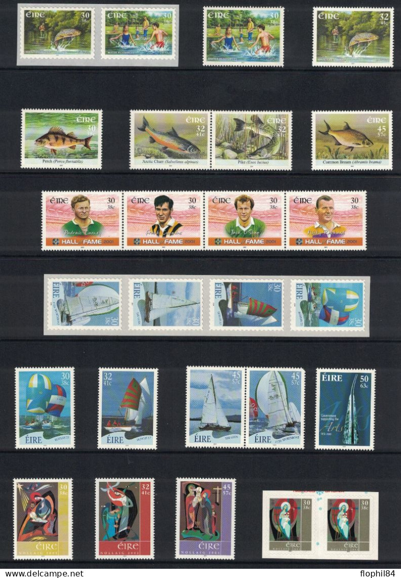 IRLANDE- EIRE - ANNEE 2001 EN POCHETTE DE LA POSTE IRLANDAISE - NEUF. - Nuevos