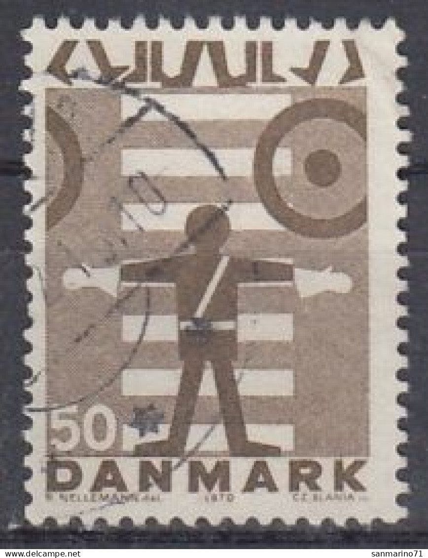 DENMARK 492,used,falc Hinged - Oblitérés