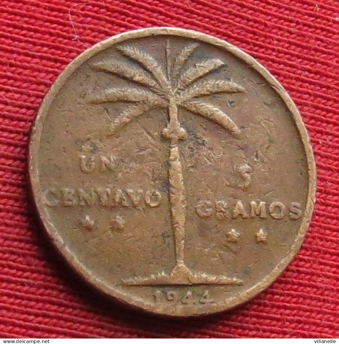 Dominicana 1 Centavo 1944 Dominican Republic Dominicaine W ºº - Dominicana