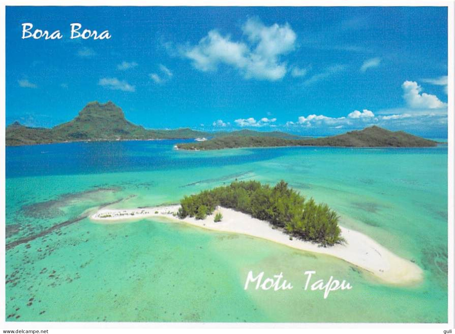 Polynésie Française BORA BORA  Vue érienne Du Motu TAPU  T.Sylvain Tahiti 1578 - Polynésie Française