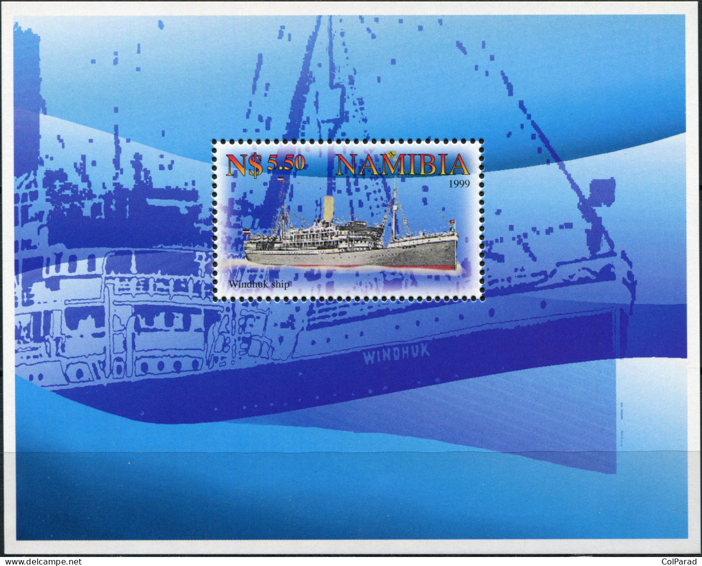 NAMIBIA - 1999 - SOUVENIR SHEET MNH ** - Passenger Liner “Windhuk" - Namibie (1990- ...)